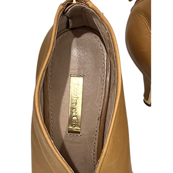 Louise et Cie Selago tan leather booties Sz 9.5 - Picture 2 of 8